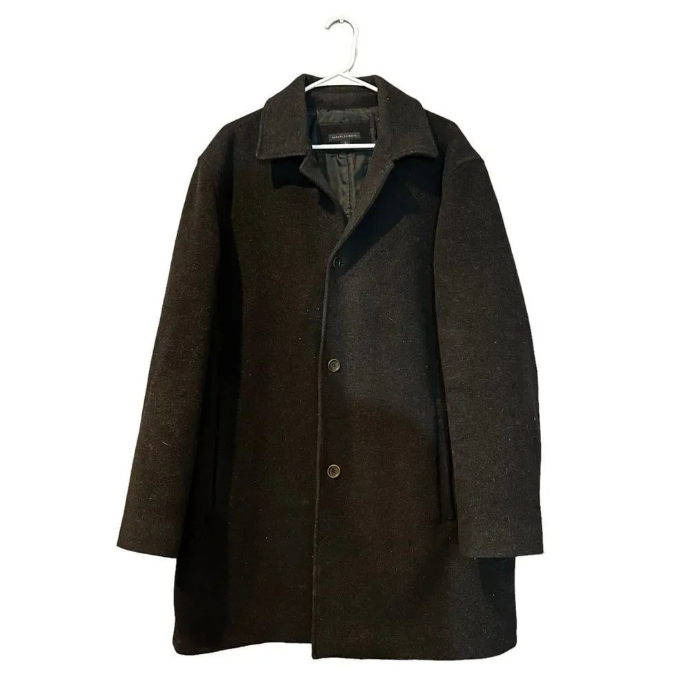 Banana Republic Men's Wool Overcoat‎ Size Large